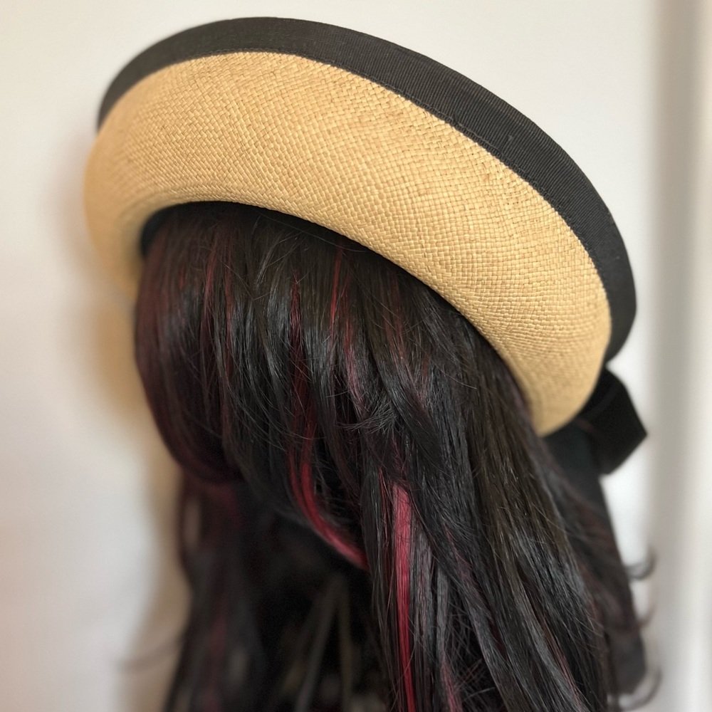 Donny Brook | 1940’s open brim tan and black hat